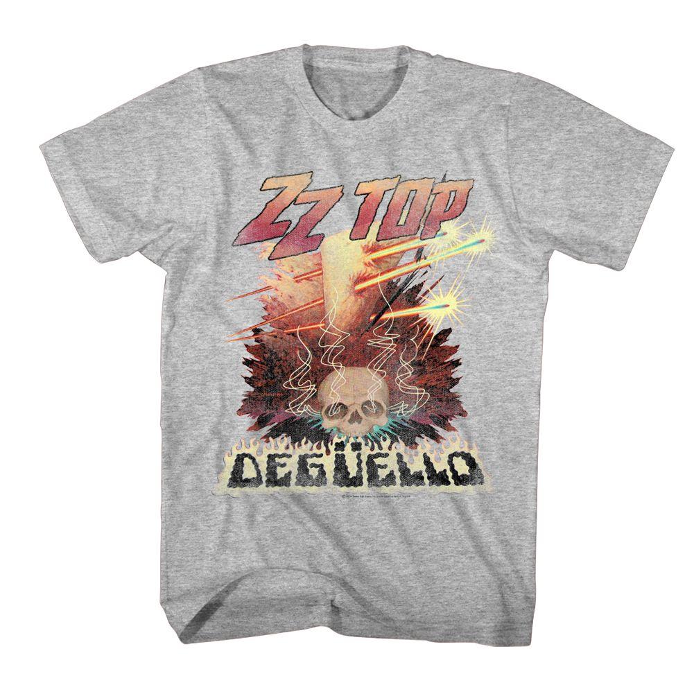 ZZ TOP Deguello Grey Heather Slim Fit T-Shirt