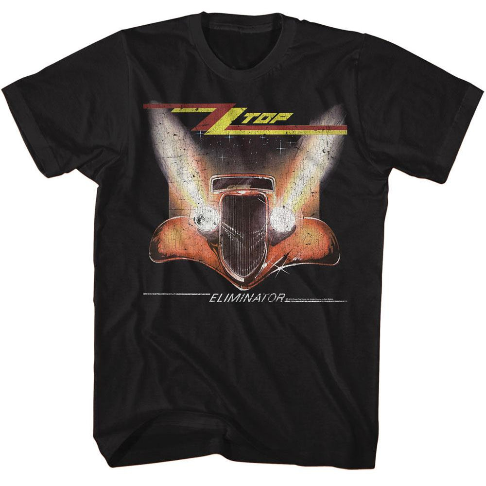 ZZ TOP Eliminator Cover Distressed Slim Fit T-Shirt