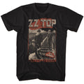 ZZ TOP Hombres Train Tracks Slim Fit T-Shirt